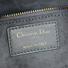 Christian Dior Bluish Grey Cannage Studded DiorAddict Flap Bag