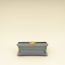 Christian Dior Bluish Grey Cannage Studded DiorAddict Flap Bag