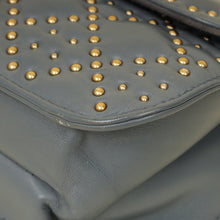 Christian Dior Bluish Grey Cannage Studded DiorAddict Flap Bag