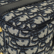 Christian Dior Blue Oblique D-Vibe Medium Bowling Bag