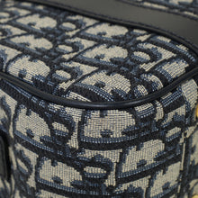 Christian Dior Blue Oblique D-Vibe Medium Bowling Bag