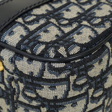 Christian Dior Blue Oblique D-Vibe Medium Bowling Bag