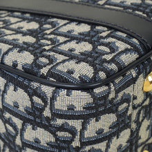 Christian Dior Blue Oblique D-Vibe Medium Bowling Bag