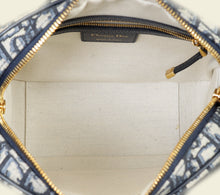 Christian Dior Blue Oblique D-Vibe Medium Bowling Bag
