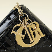Christian Dior Black Lady Dior Chain Pouch