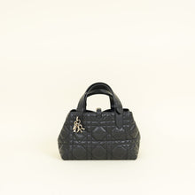 Christian Dior Black Macrocannage Toujours Small Tote Bag