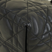Christian Dior Black Macrocannage Toujours Small Tote Bag