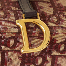 Christian Dior Burgundy Oblique Saddle Chain Pouch