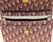 Christian Dior Burgundy Oblique Saddle Chain Pouch