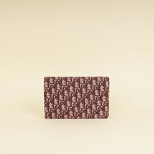 Christian Dior Burgundy Oblique Saddle Chain Pouch
