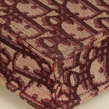 Christian Dior Burgundy Oblique Saddle Chain Pouch