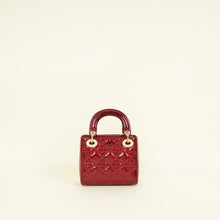 Christian Dior Cherry Red Lady Dior Mini Chain Bag