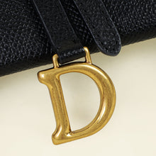 Christian Dior Black Saddle Wallet on Chain