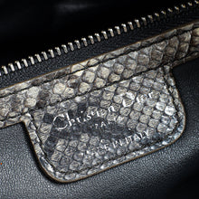 Christian Dior Bicolor Python Lady Dior Large Bag