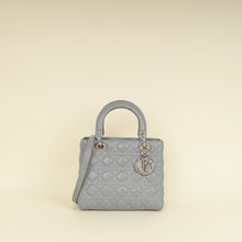 Christian Dior Gray Lady Dior Medium Bag