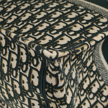 Christian Dior Dark Green Oblique w/ "ALANOUD" Embroidery Book Tote Large Bag