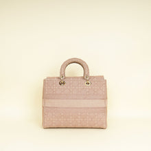 Christian Dior Pink Embroidered Lady D-Lite Large Bag