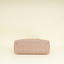 Christian Dior Pink Embroidered Lady D-Lite Large Bag