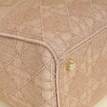 Christian Dior Pink Embroidered Lady D-Lite Large Bag