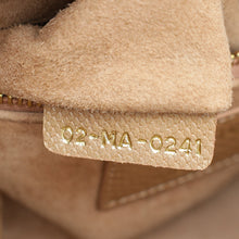 Christian Dior Metallic Beige Embossed Lizard Lady Dior Mini Bag