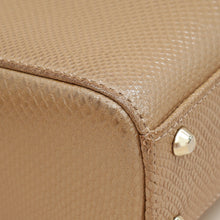Christian Dior Metallic Beige Embossed Lizard Lady Dior Mini Bag