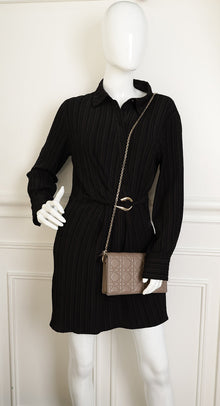 Christian Dior Etoupe Lady Dior Chain Pouch