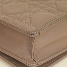 Christian Dior Etoupe Lady Dior Chain Pouch