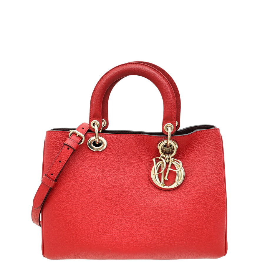 Christian Dior Red Diorissimo Tote Medium Bag