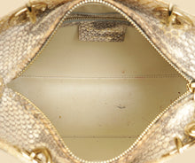 Christian Dior Bicolor Metallic Python Lady Dior medium Bag