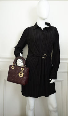 Christian Dior Aubergine My ABCDior Lady Dior Small Bag