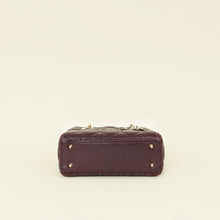 Christian Dior Aubergine My ABCDior Lady Dior Small Bag