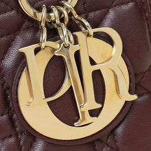Christian Dior Aubergine My ABCDior Lady Dior Small Bag