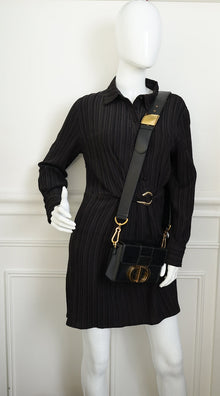 Christian Dior Black 30 Montaigne Box Bag