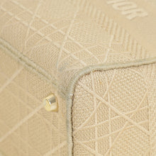 Christian Dior Beige Lady D-Lite Cannage Embroidery Medium Bag