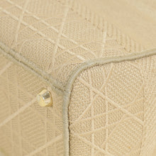 Christian Dior Beige Lady D-Lite Cannage Embroidery Medium Bag