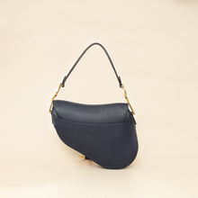 Christian Dior Navy Saddle Medium Bag