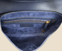 Christian Dior Navy Saddle Medium Bag