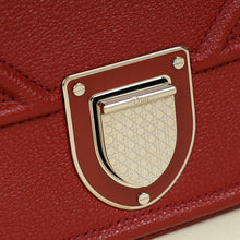 Christian Dior Red Diorama Flap Large Shoulder Bag