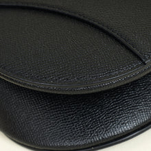 Christian Dior Black Saddle Medium Bag W/ Strap