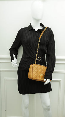 Christian Dior Caramel Caro Medium Bag
