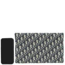 Christian Dior Navy Blue Oblique Saddle Pouch Clutch