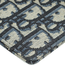 Christian Dior Navy Blue Oblique Saddle Pouch Clutch