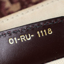 Christian Dior Burgundy Oblique Saddle Medium Bag