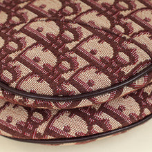 Christian Dior Burgundy Oblique Saddle Medium Bag