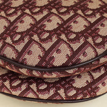 Christian Dior Burgundy Oblique Saddle Medium Bag