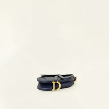 Christian Dior Navy Blue Mini Saddle Bag