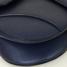 Christian Dior Navy Blue Mini Saddle Bag