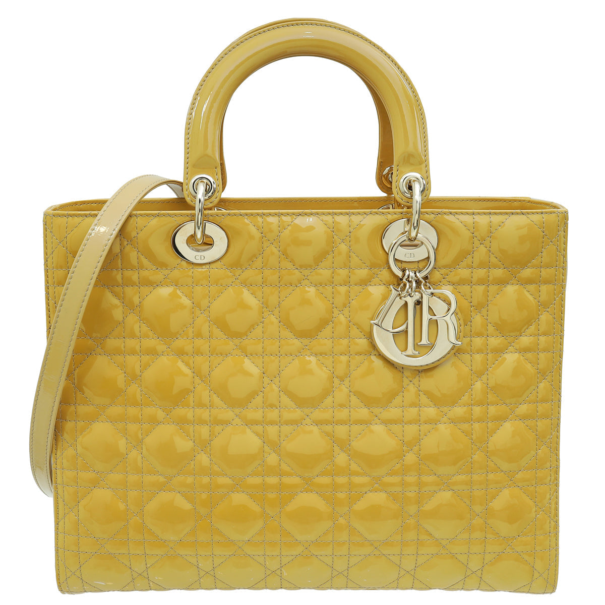 Christian Dior Beige Lady Dior Large Bag
