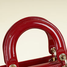 Christian Dior Cherry Red Lady Dior Small Bag
