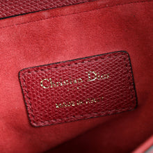 Christian Dior Burgundy Saddle Mini Dior Bag With Wide Strap